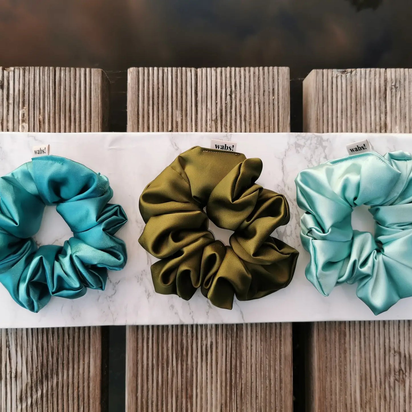 Scrunchie ocean blue