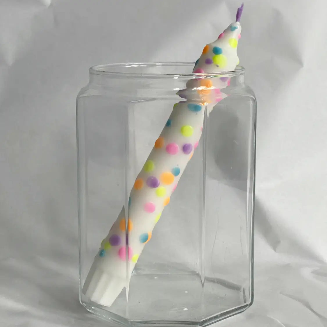 Dip Dye Kaars Confetti